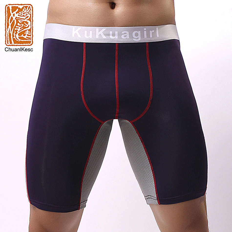 4 Pcs/Lot Boxer Sports Underwear Plus Long-wearing Leg Pants Fitness Underwear Run Underwear Comfortable and Breathable