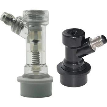 

Ball Lock Disconnect Set -Ball Lock Liquid Disconnect and Ball Lock Gas Disconnect with Check Valve for Beer Brewing