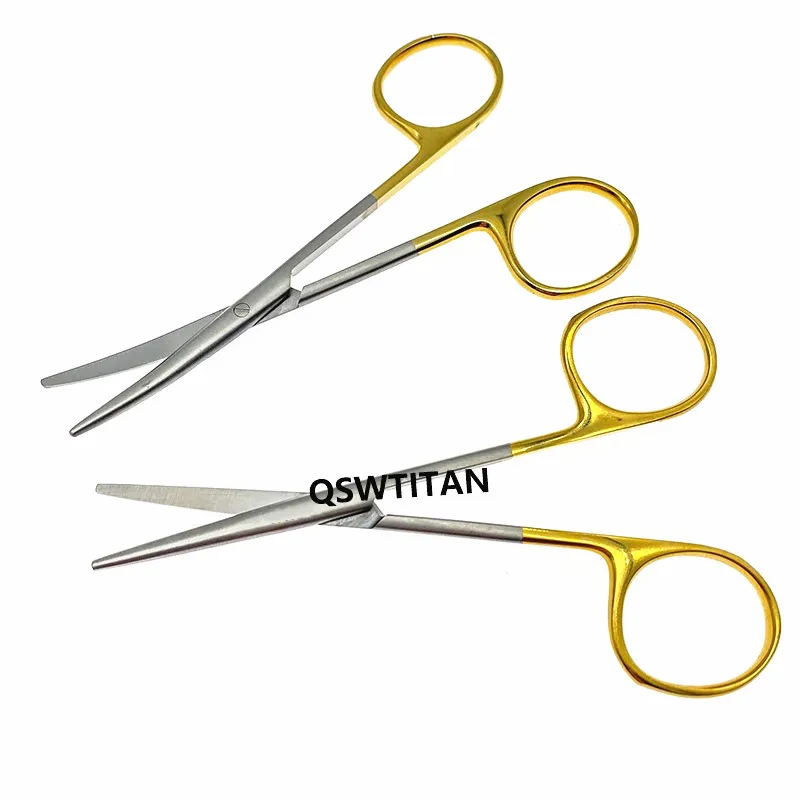 Description Picture 3 of itemOphthalmic stainless steel gold handle surgical scissors cosmetic plastic scissors double eyelid tools