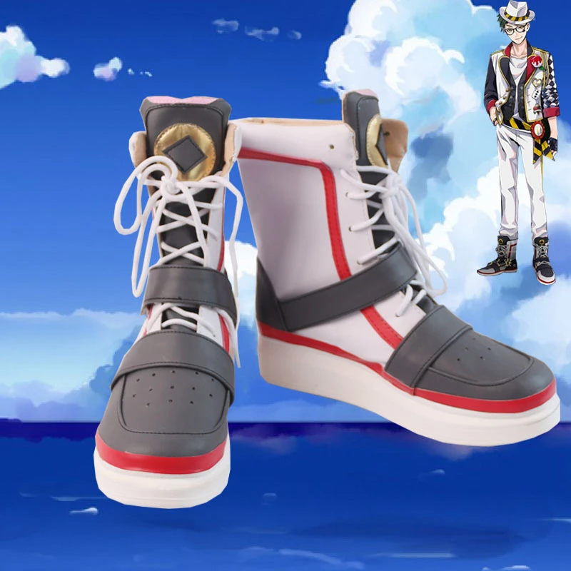 Anime Twisted Wonderland Trey Scarpe Cosplay Alice Nel Paese Delle Meraviglie Trey Cos Scarpe Accessori H