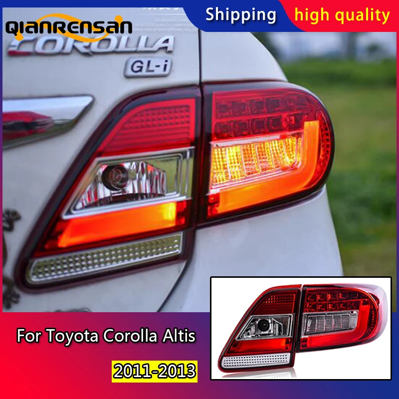 

Car Styling Tail Lights For Toyota Corolla Altis 2011-2013 Taillights LED Tail Light Rear Lamp DRL+Brake+Signal Auto Accessories