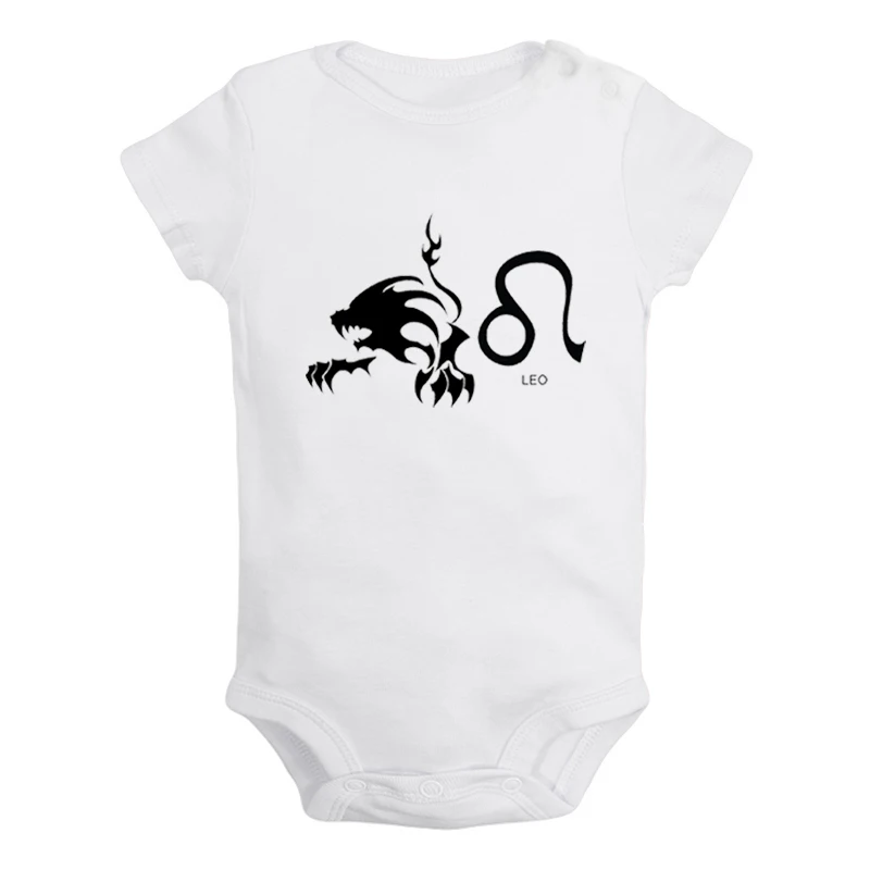 

Constellation Cancer Capricorn Leo Aquarius Virgo Symbol Design Newborn Baby Outfits Jumpsuit Printing Infant Bodysuit Clothes