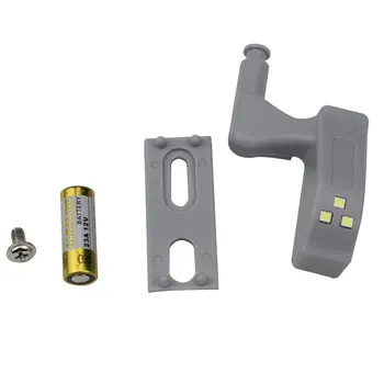 

10/5/2 Pcs Closet Automatic Led Hinge Light Closet Cabinet White Intelligent Light Bedroom Living Room Cabinet Cupboard