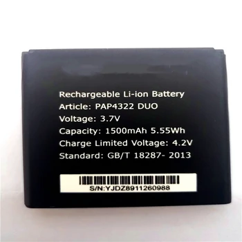 

1500mAh 5.55Wh Rechargeable Replacement Battery For Prestigio PAP 4322 PAP4322 DUO Batteri with phone stander for gift