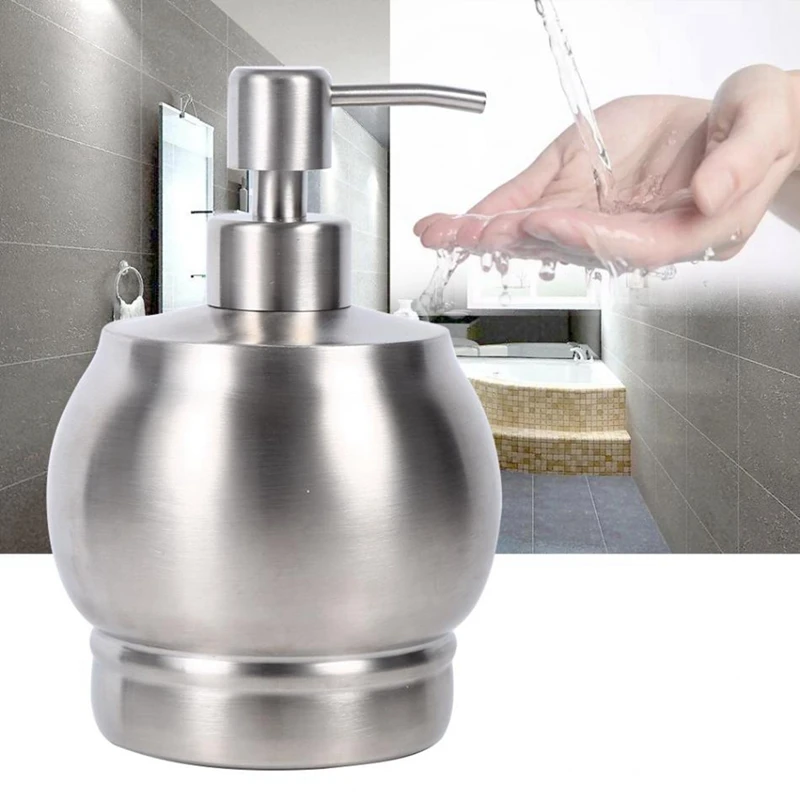 ELEG-550Ml из нержавеющей стали дозатор мыла насос лосьон бутылка кухня ванная комната моющее средство Шампунь Душ бутылка для средства для мытья рук насос Хол