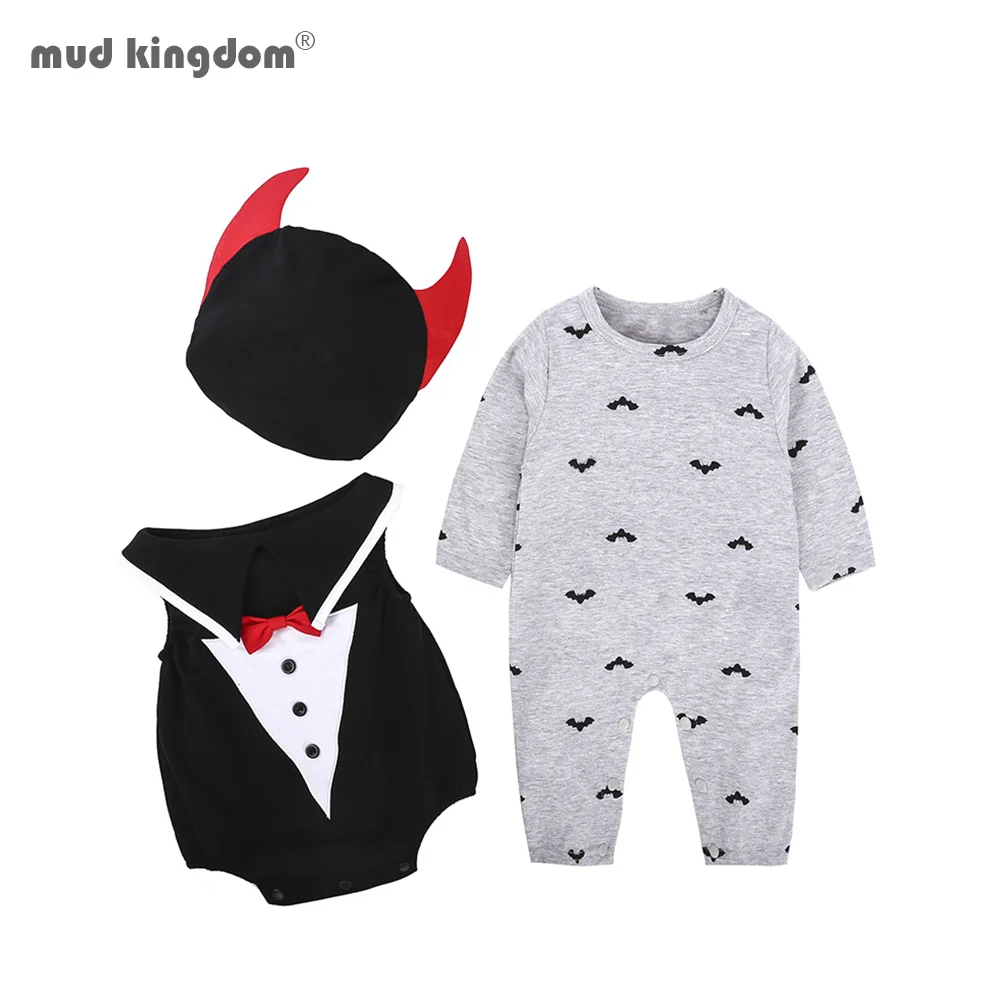 Mudkingdom/комплекты для мальчиков и девочек Детские комбинезоны с длинными рукавами