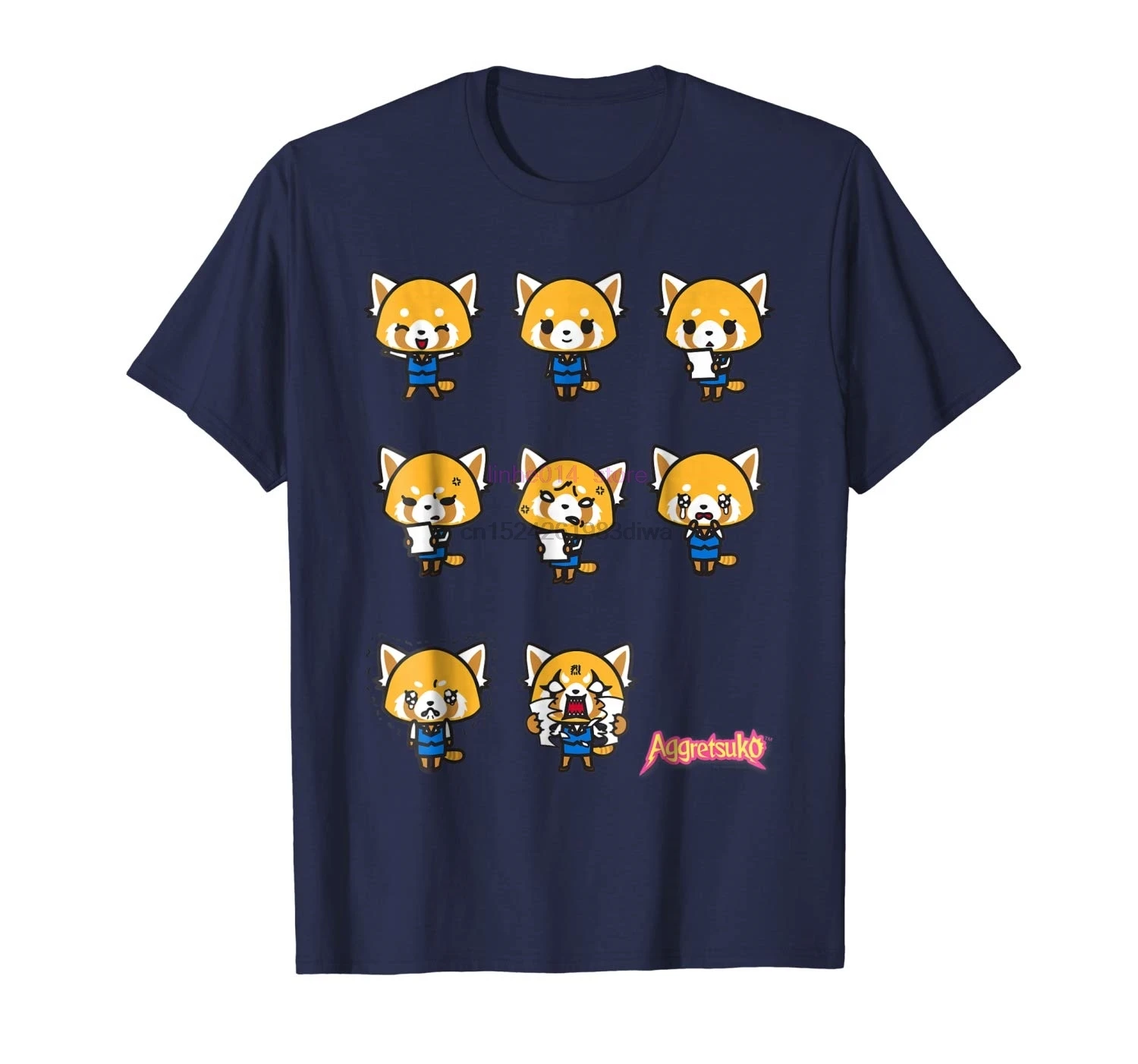 

brand men shirt Aggretsuko Current Mood Tee Shirt