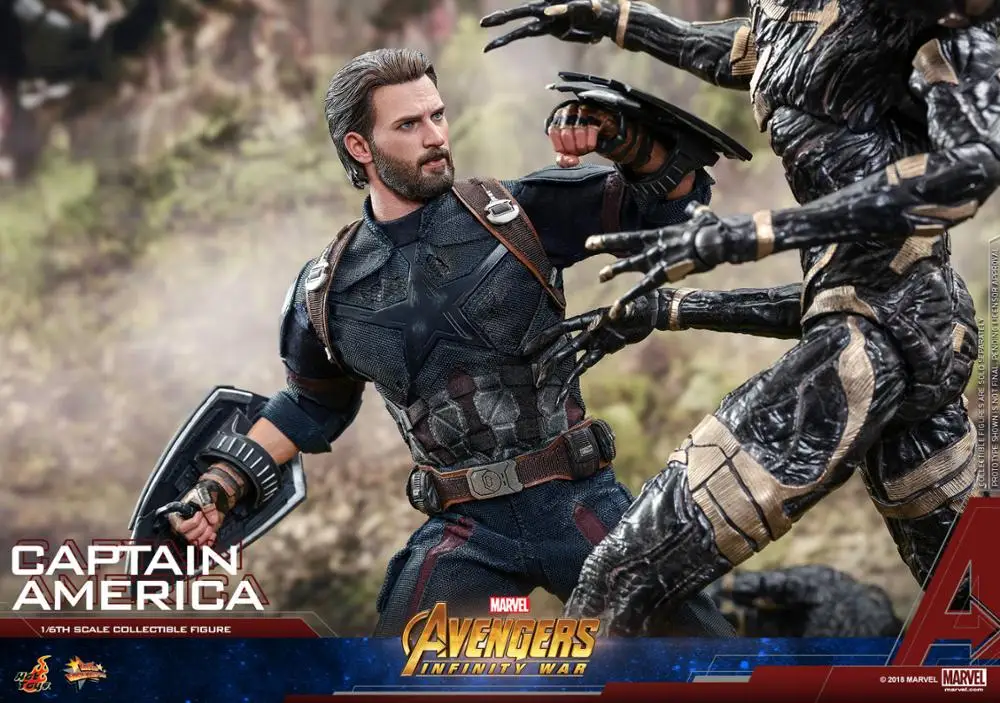 HT Hottoys Marvel Мстители 3 Капитан Америка 30 см фигурка аниме мини украшение ПВХ Коллекционная фигурка игрушка модель коллектор