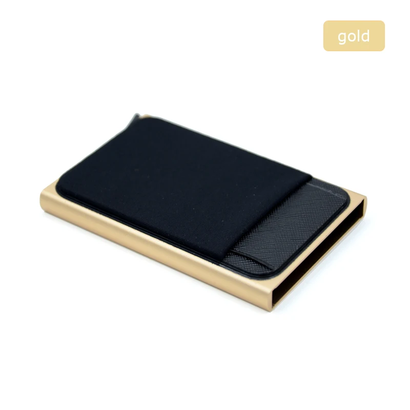 Мужской Бизнес алюминиевый наличный ID держатель для Карт RFID Блокировка тонкий металлический кошелек портмоне Чехол для карт кошелек для кредитных карт rfid кошелек