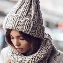 Helisopus, новинка, вязаная шапка, зимняя, теплая, чистый цвет, шапки для женщин, модные, повседневные, эластичные, шапочки, шапки для женщин