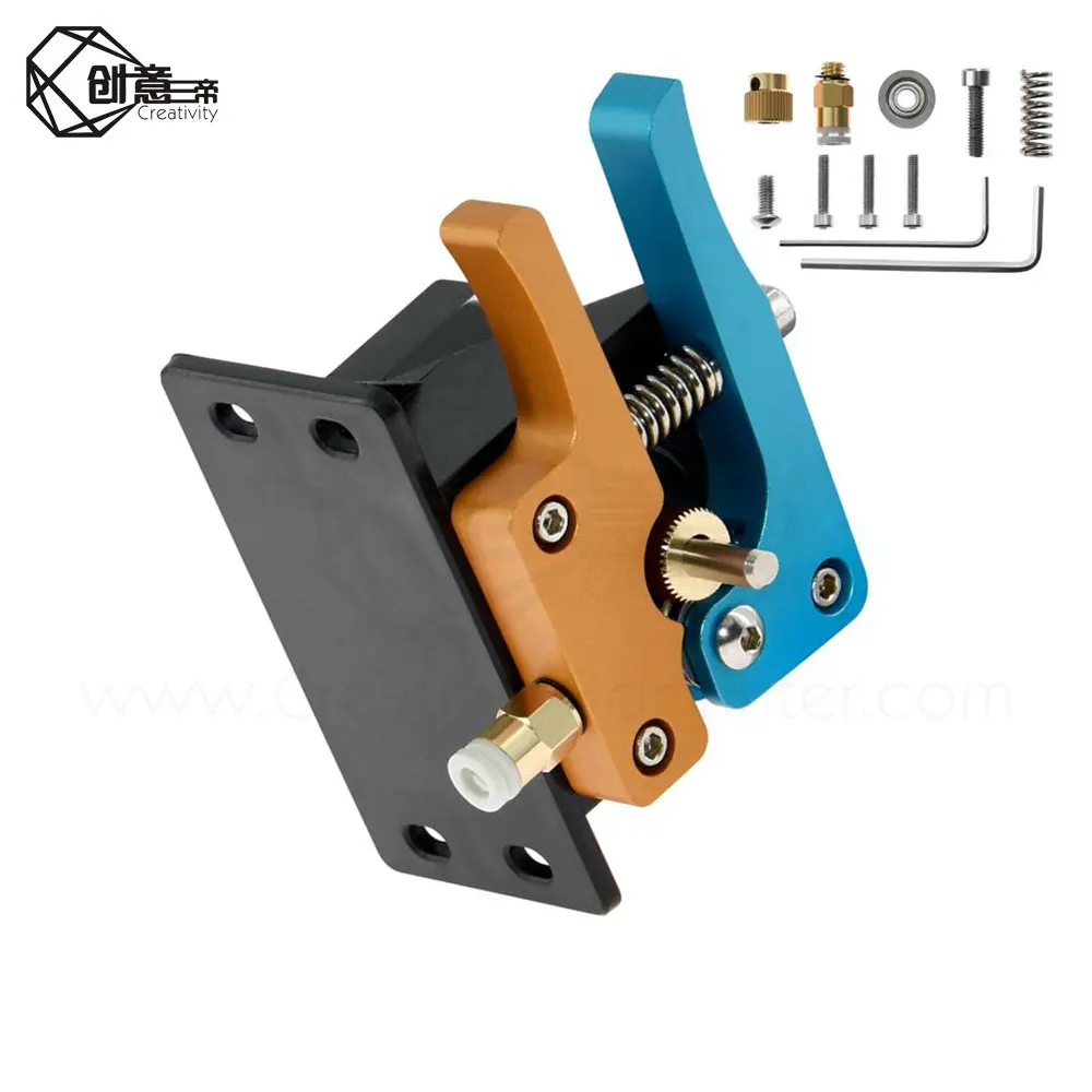 Глод синий MK8 Bowden прямой экструдер полностью металлический алюминиевый пульт Hotend
