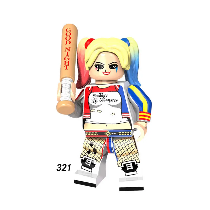

Single Sale Super Heroes Star Wars 321 Harley Quinn Model Mini Building Blocks Figure Bricks Toys gift Compatible Legoed Ninjaed