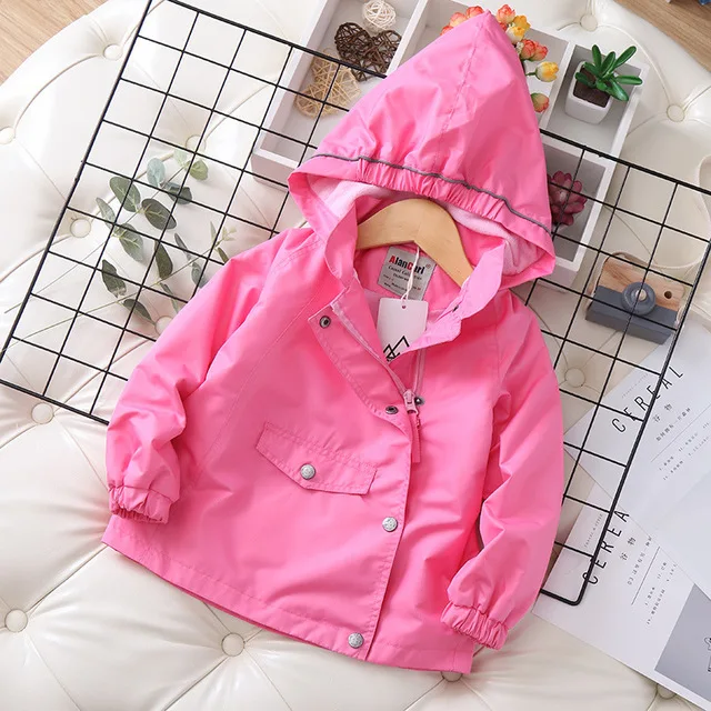 Waterproof Windproof Fashion Polar Fleece Child Coat Baby Girls Jackets Hooded Children Outerwear Kids Outfits For 90-150cm