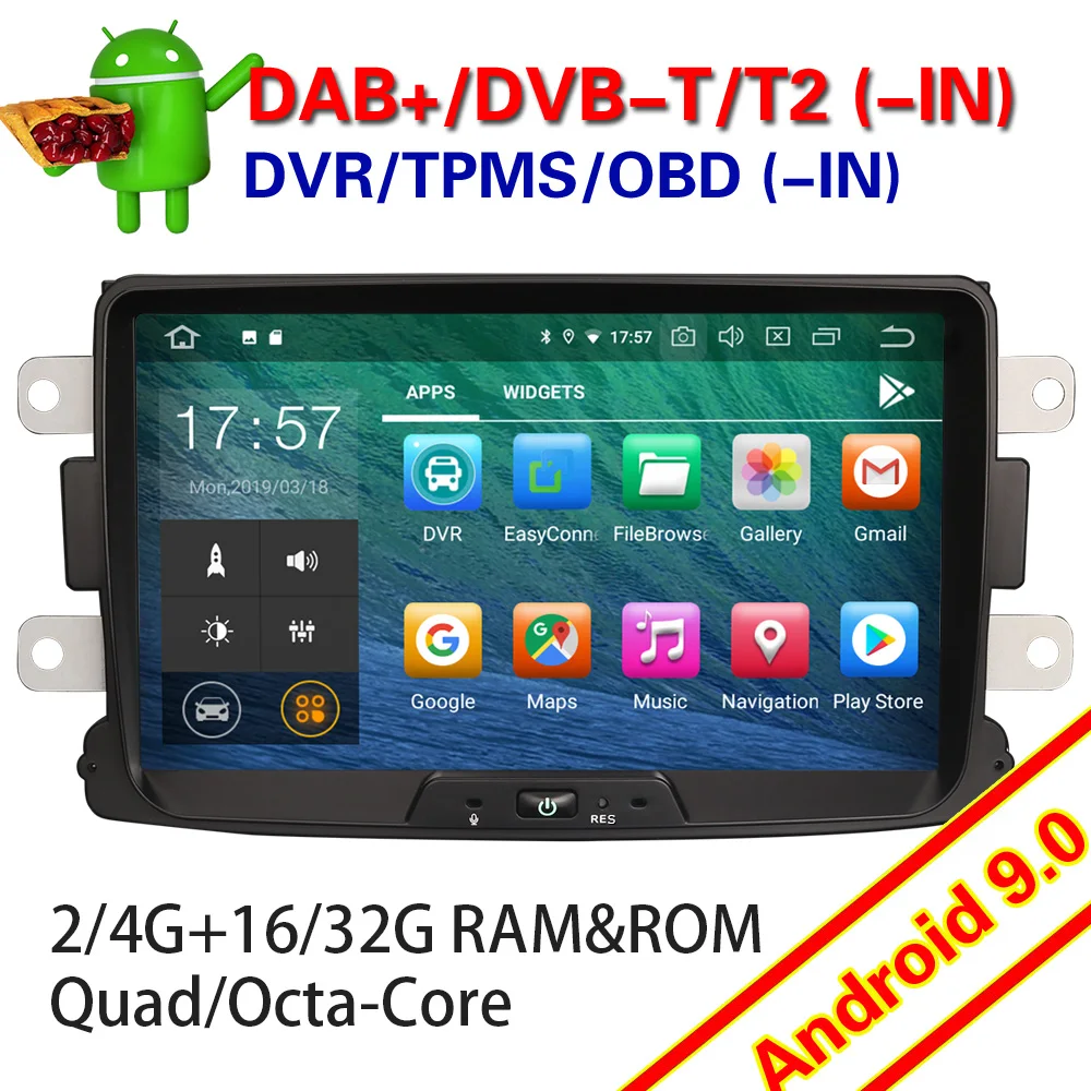 4829 7929 64 Автомагнитола мультимедийный плеер для Renault Dacia Duster Logan Sandero Dokker DAB + Wifi