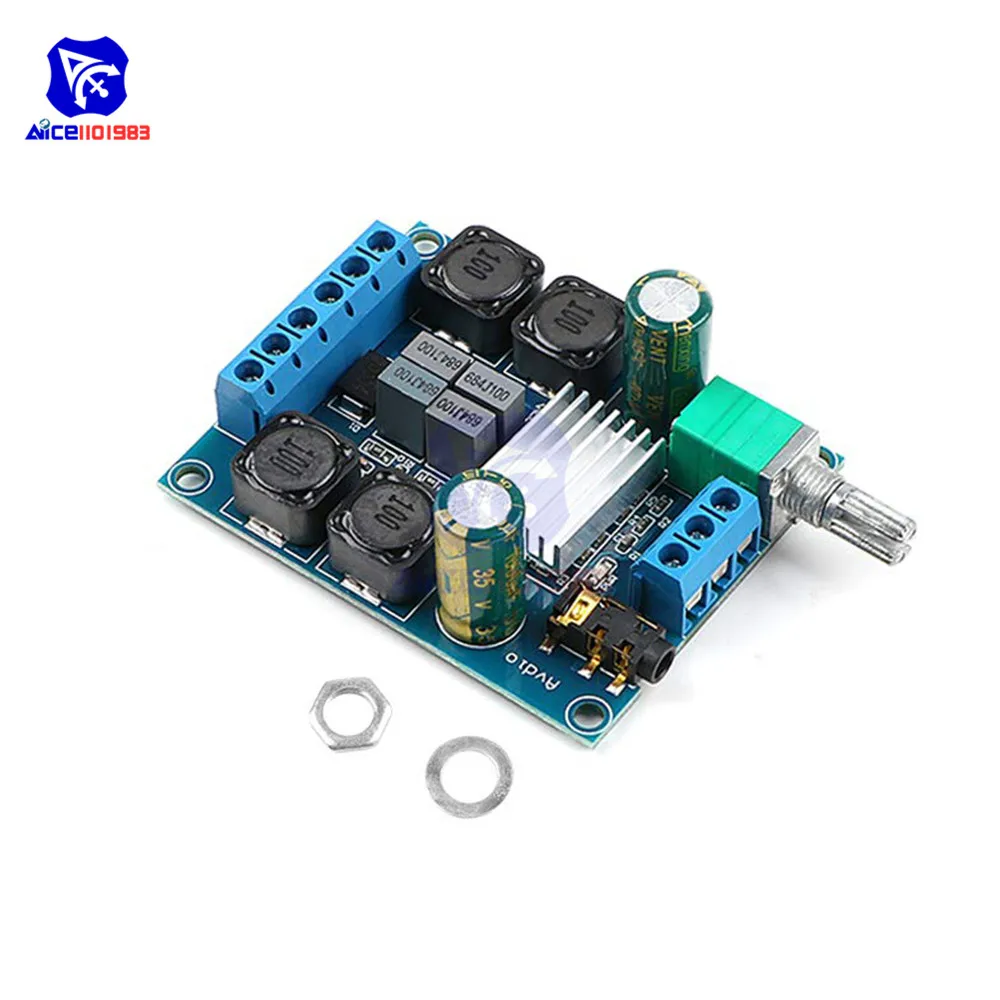 Цифровой усилитель мощности diymore TPA3116 D2 50Wx2 двухканальный постоянный ток 4 5 27 в 2