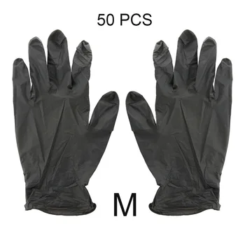 

50PCS Disposable Gloves Elastic Force Hand Protection Nitrile Gloves for Kitchen Cooking BBQ Use Housework Dishwashing Gloves