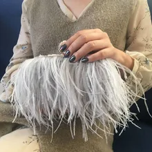 Роскошная сумочка с натуральными страусиными перьями, вечерние сумки, женская сумочка, сумочка, розовый, зеленый бриллиант, клатч, вечерние сумки-мессенджеры для женщин