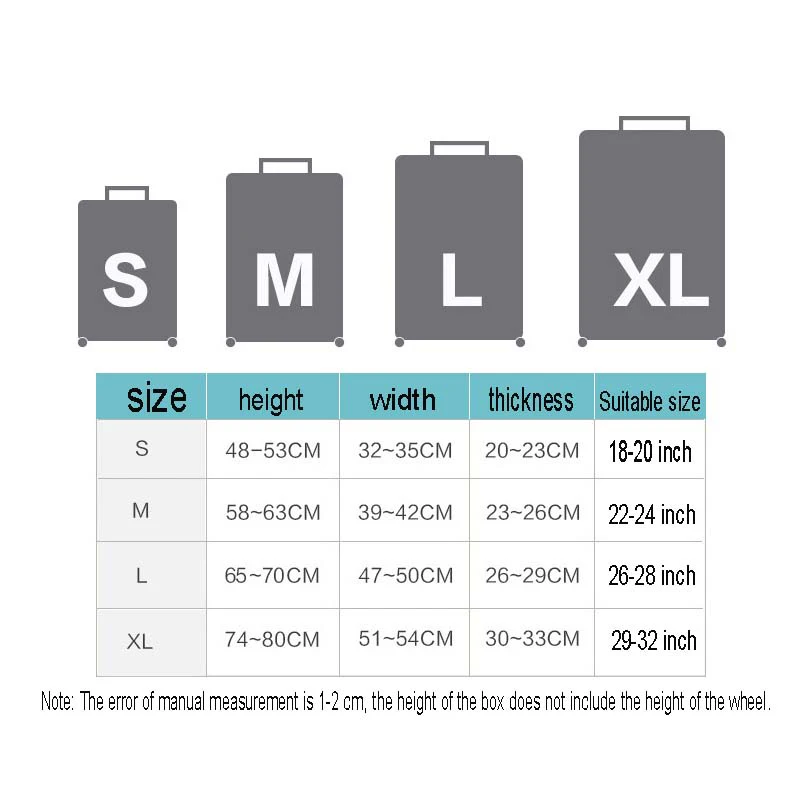 18-32 дюймов защитный чехол, чехол для чемодана, чехол для чемодана, чехол на колесиках, пылезащитный чехол, идеальные Эластичные аксессуары для путешествий