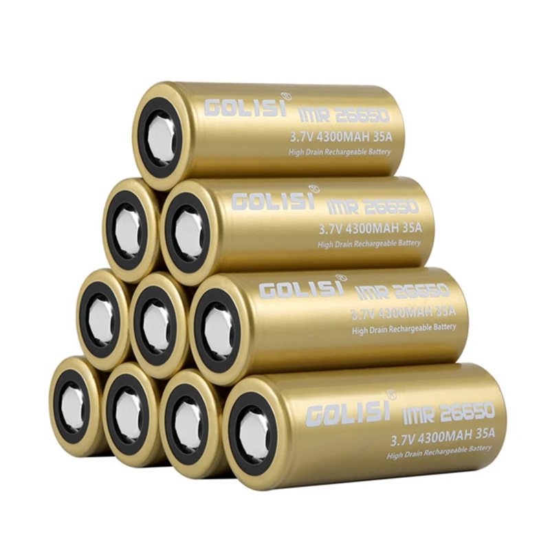 GOLISI S43 IMR26650 4300 мАч 35A защищенная перезаряжаемая пластинчатая головка с высоким