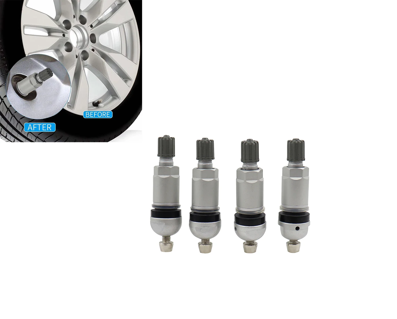 4 шт. сплав blast-proof TPMS система контроля давления в шинах бескамерный клапан