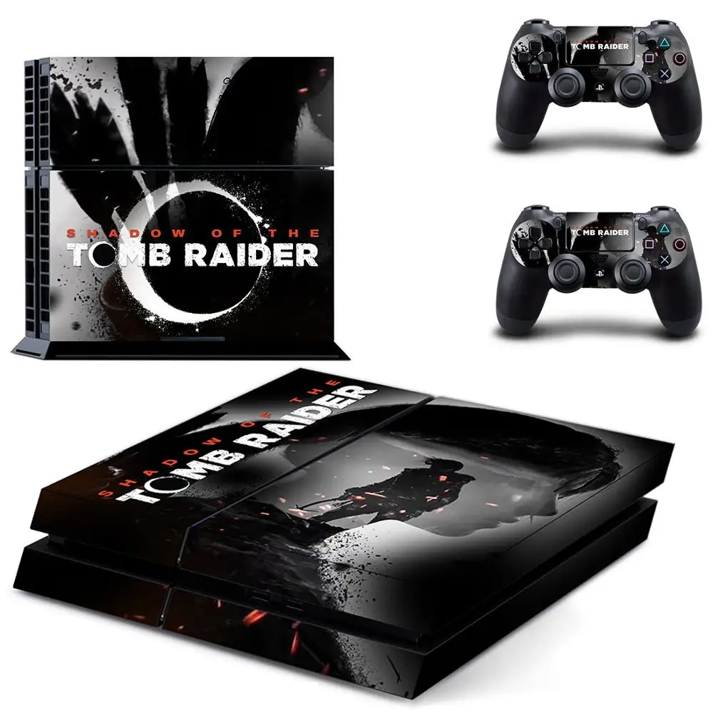 Shadow of the Tomb Raider sticker s Наклейка для PS4 PS 4 Play station Pegatinas консоли playstation и 2