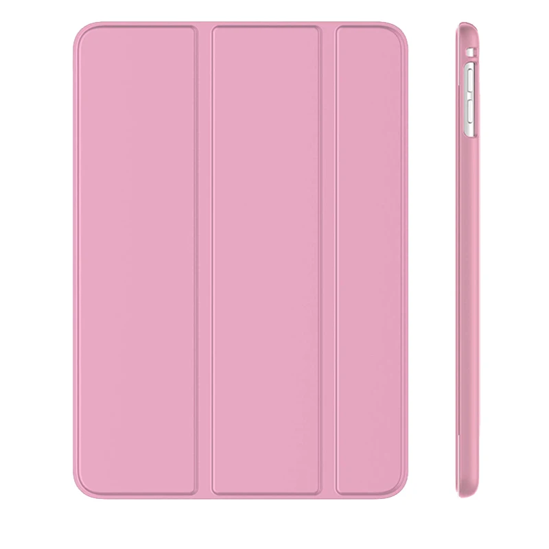 Умный чехол для iPad Mini 5 Чехол 7," [A2133/A2124/A2126/A2125], Автоматический Режим сна/пробуждения Mini5 чехол Назад Mini 4 A1538, A1550 - Цвет: Розовый