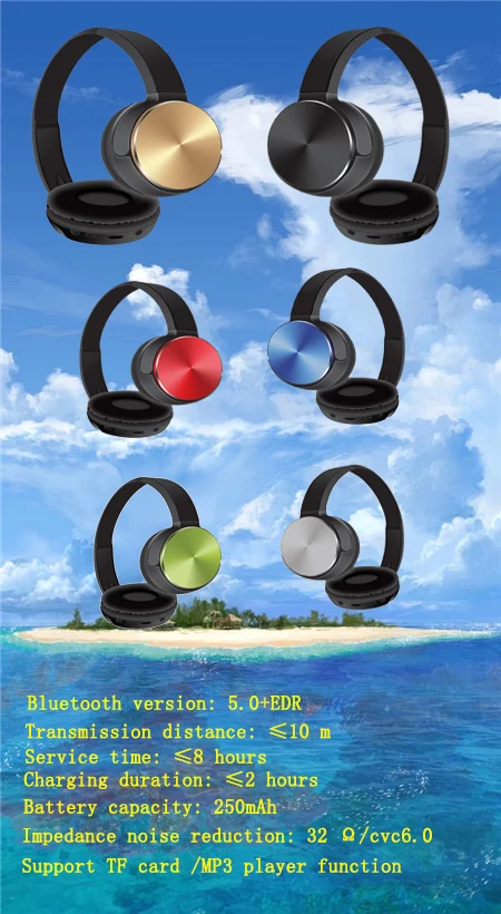 Беспроводная стереогарнитура Bluetooth V5.0 для басов