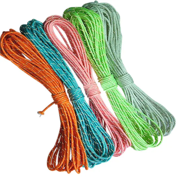 

Glow In the Dark Reflective Paracord 9 Strands Survival Parachute Cord FOU99
