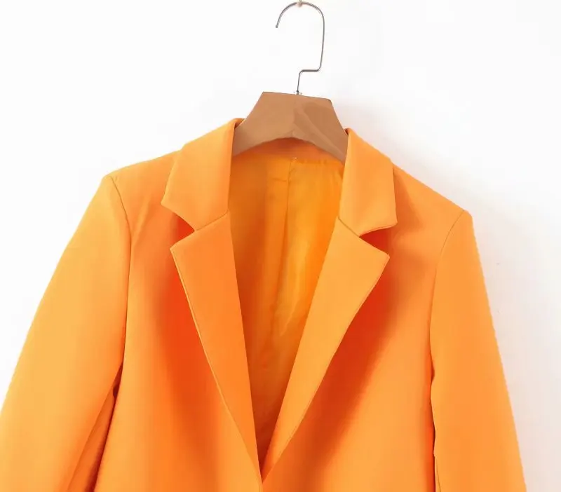 

Summer New Style Europe And America WOMEN'S Dress-Style Solid Color Loose-Fit Long Sleeve Suit Jacket Tops W1270