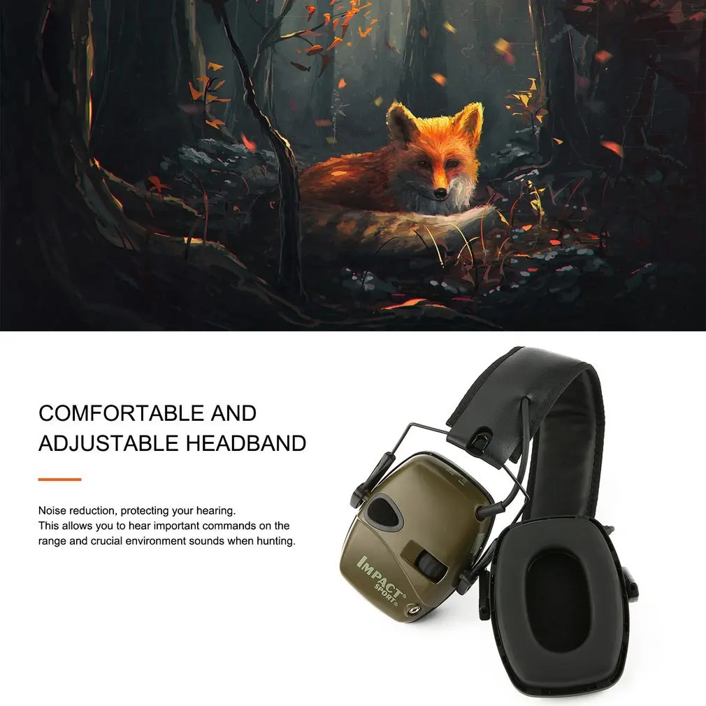 HOT Tactical Electronic Shooting Earmuff Outdoor Sports Anti-noise Headset Impact Sound Amplification Hearing Protective Headset - Famidy.com