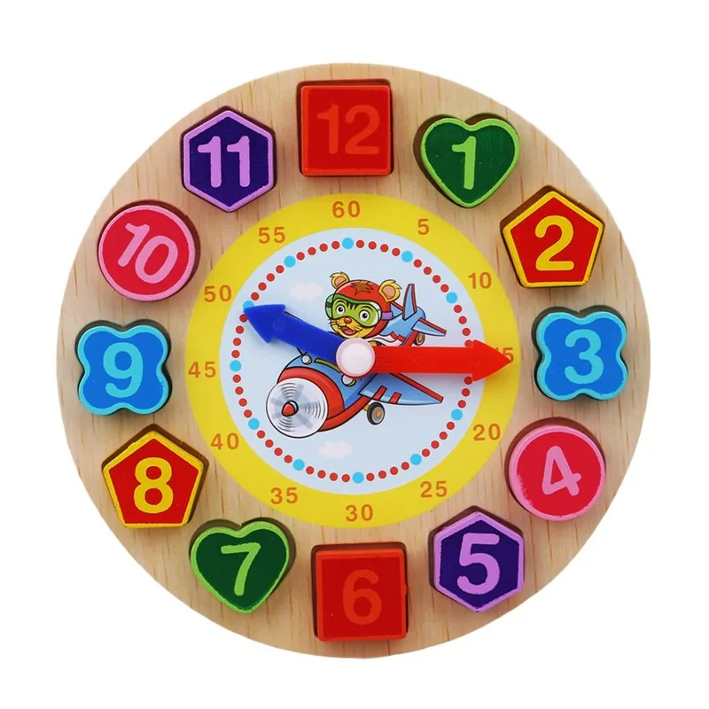 1Piece Kids DIY Eva Clock Learning Education Fashion Toddler Lacing Shoes Montessori Kids Wooden Toys Children Toys 10