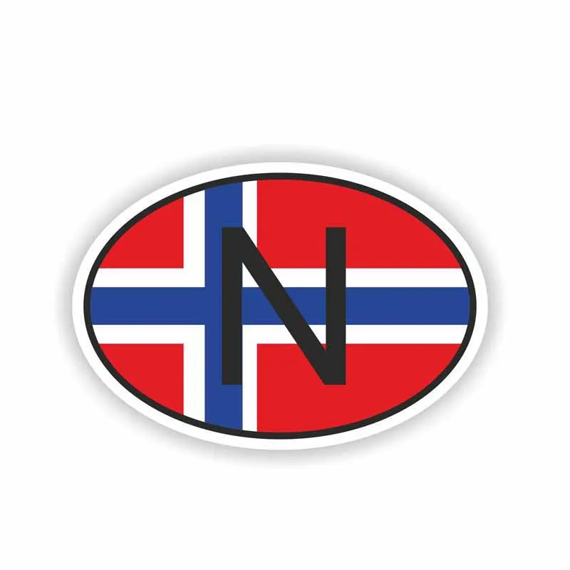 NORWAY Country Flag Personality Car Stickers Styling Decal PVC Accessories Motorcycle Cover Scratches Waterproof 9cm *6cm | Автомобили и