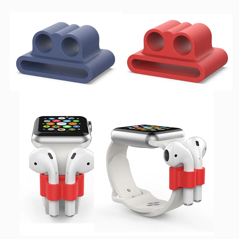 Case-Cover Earphone-Holder Watch-Strap Apple Airpods Anti-Lost Silicone for Pro
