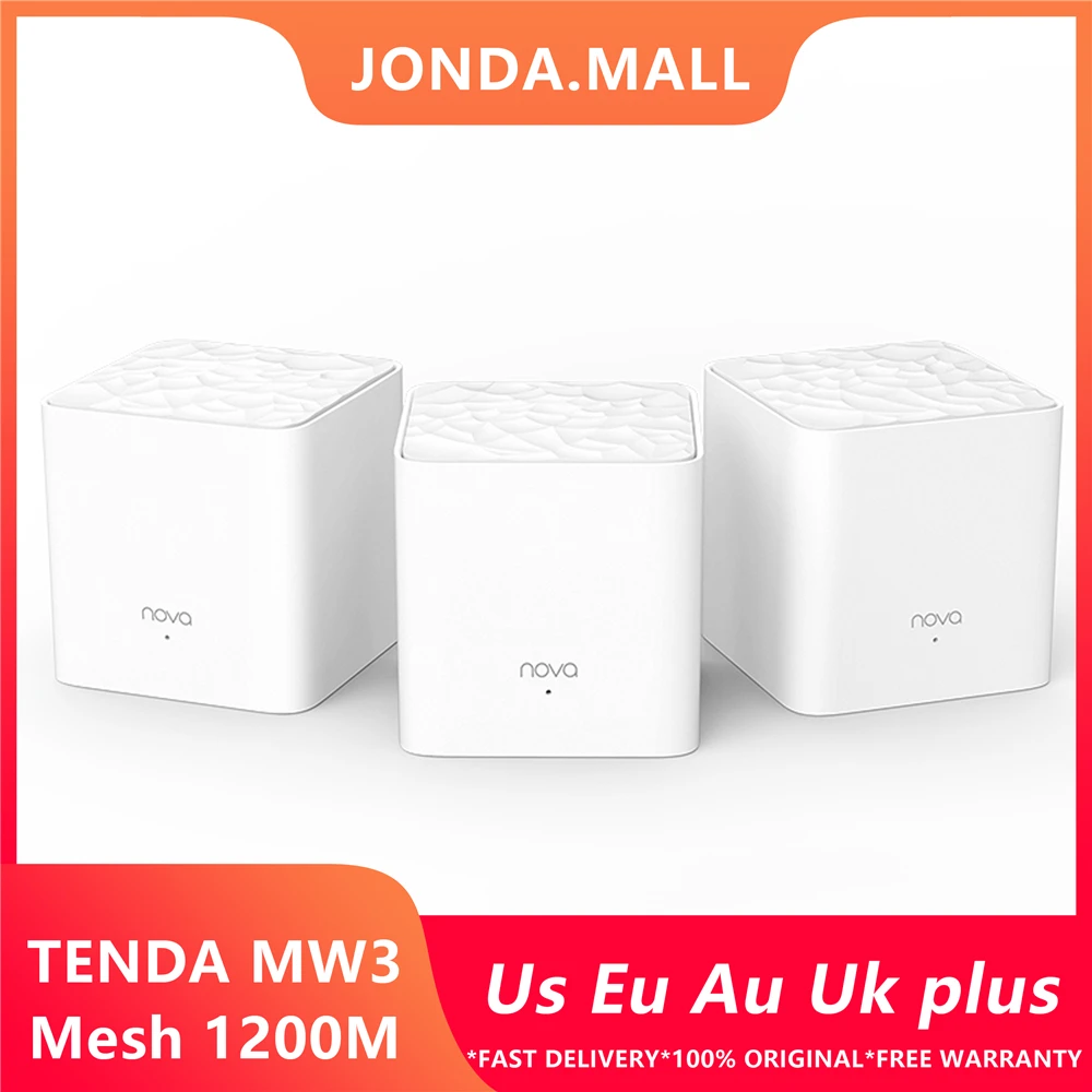 Беспроводной маршрутизатор Tenda Nova Mw3 AC1200 домашний двухдиапазонный Wi Fi роутер 2 4/5 0