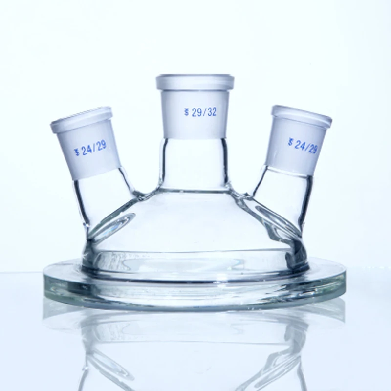 150mm Flange Glass Reactor Flask - 500ml Round Bottom Vessel, Borosilicate Glass 3.3 | Lab Spheroidal Reaction Kettle