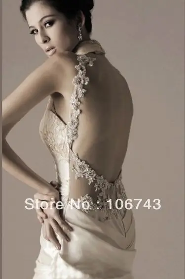 

free shipping 2016 new style hts brief dress Sexy weddings custom flowers fishtail birdal gown mermaid wedding dress