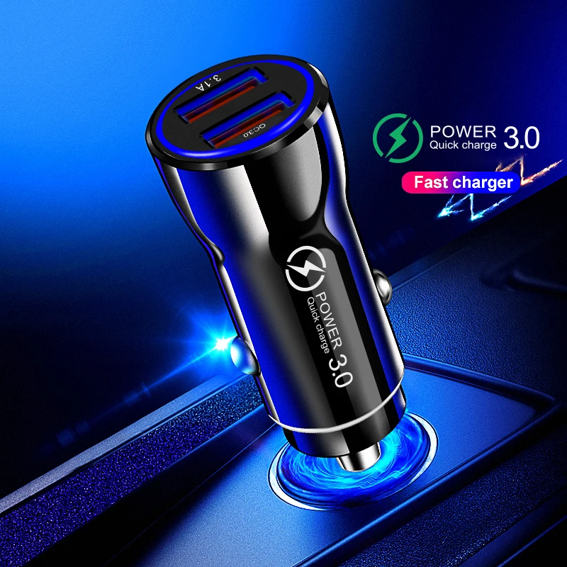 Автомобильное зарядное устройство с двумя usb портами 5 В 3 0 А|Зарядные устройства|