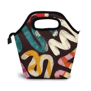 

Pattern Number 134 Lunch Bag Boxes Bags Portable Insulated Picnic Food Box for Women Men