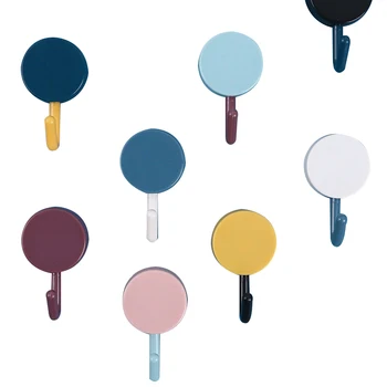 

10pcs/set Decorative Door Wall Hook Self Adhesive Key Hooks Clothes Hanger Hat Coat Rack for Bathroom Kitchen Wall Decoration
