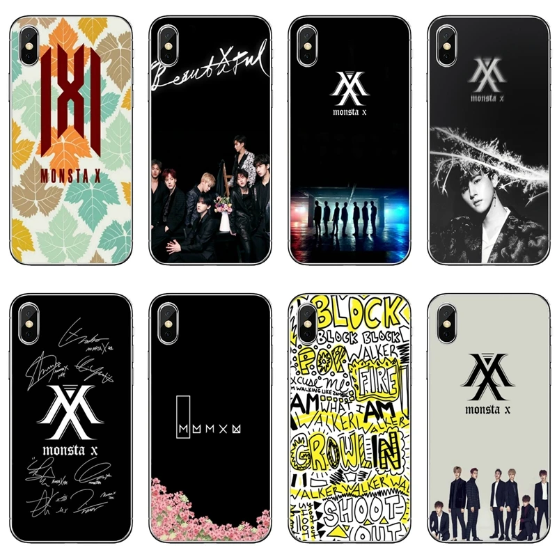 Kpop monsta x аксессуары чехол для телефона Samsung Galaxy Note 10 9 8 5 4 S10E S10 Lite S9 S8 S7 S6 Edge Plus S5 S4 Mini |