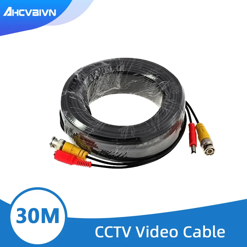 100 футов cctv кабель 30 м BNC Видео мощность коаксиальный bnc видео выход для камеры