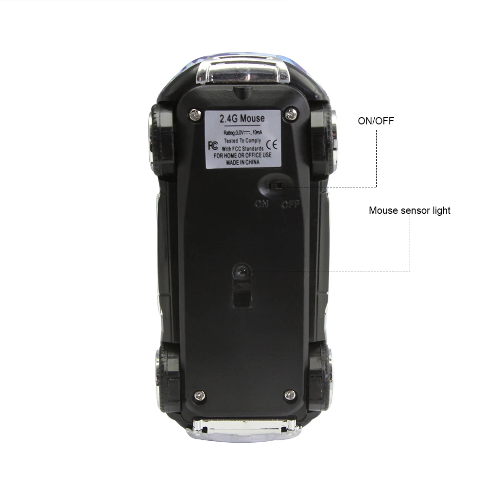 CHYI Беспроводная форма мини-автомобиля компьютерная мышь эргономичная Usb оптическая ПК Mause милый камуфляж внедорожник автомобиль подарок компьютерные мыши с подсветкой для детей ноутбук
