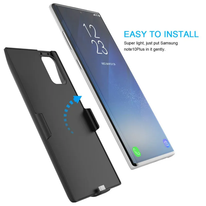 Leioua зарядное устройство чехол для samsung Note 10 портативный путешествия зарядки Банк питания чехол 7000 мАч для samsung Note 10 Pro