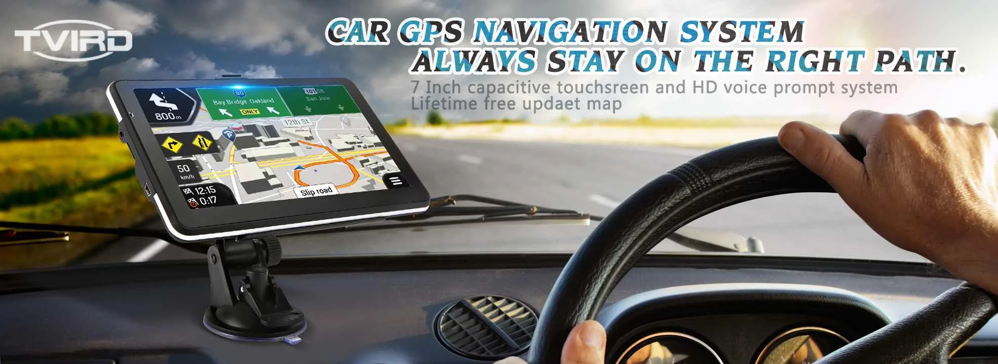 HD gps 7 дюймов сенсорный экран портативный 8 Гб gps навигатор FM передача ультра тонкий автомобиль грузовик gps трекер навигационная система