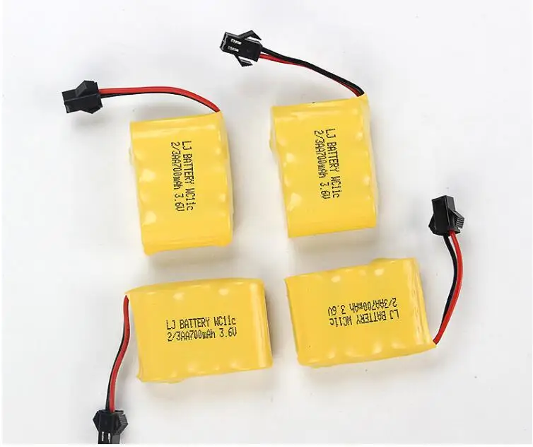 MasterFire 3,6 V 700mah 2/3AA Remote батарея дистанционного деформации автомобиля электрические игрушки Робот аккумуляторные батареи с SM-2P вилкой