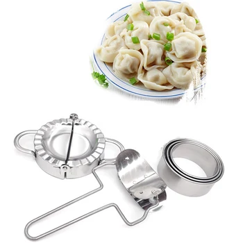 

Stainless Steel Dumpling Mould Set Manual Kitchen Food Making Tools Eco-Friendly Pastry Stainless Steel Kitchen Tools