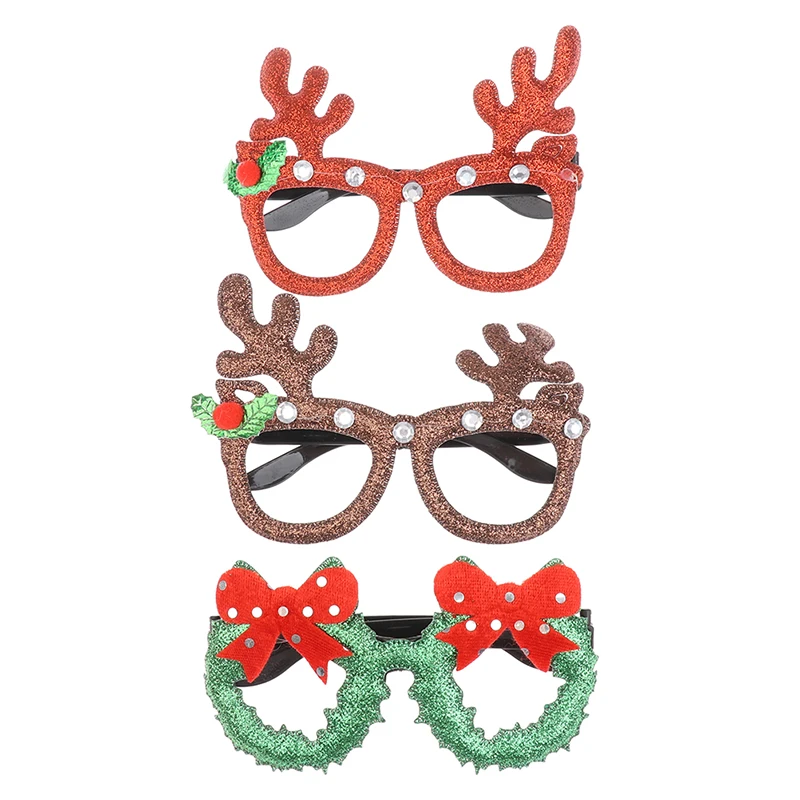 Merry Christmas 2022 Props Elk Glasses For Kids Xmas Gifts Navidad Art Decor