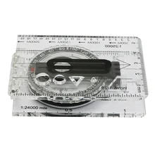 Складной походный простой в использовании ручной подарок прочный направление точный многофункциональный открытый портативный с линейка для карты