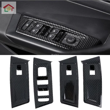 

For Volkswagen T-Roc T Roc 2018 2019 STAINLESS STEEL ABS Inner Door Armrest Window Switch Control Panel Molding Cover Kit Trim
