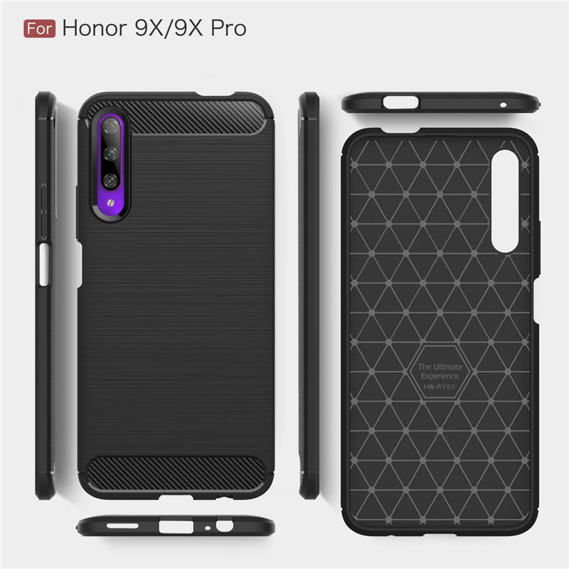 Чехол из углеродного волокна для Huawei Y9S резиновый силиконовый чехол Y9 S 2020 P Smart Z Y7
